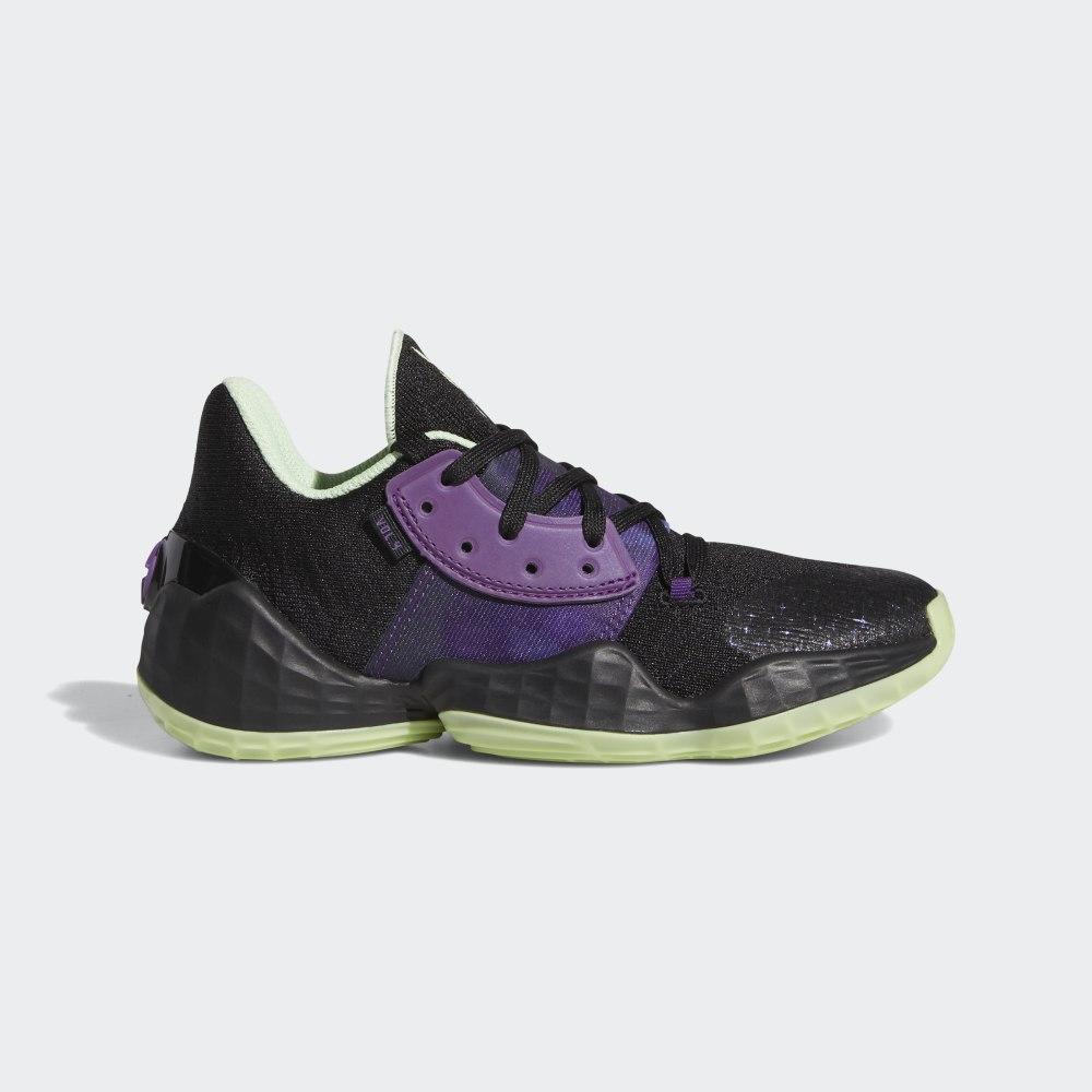 Adidasi Baschet Adidas Harden Vol. 4 Baieti Romania - Negrii/Violet FV3038